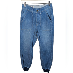 Free People Skye Relaxed Boyfriend Jeans We The Free‎ Cotton Linen Joggers Sz 25